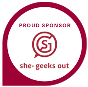 Proud sponsor of She Geeks Out
